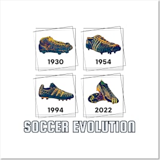 SCBL006 - Soccer Cleats Evolution Posters and Art